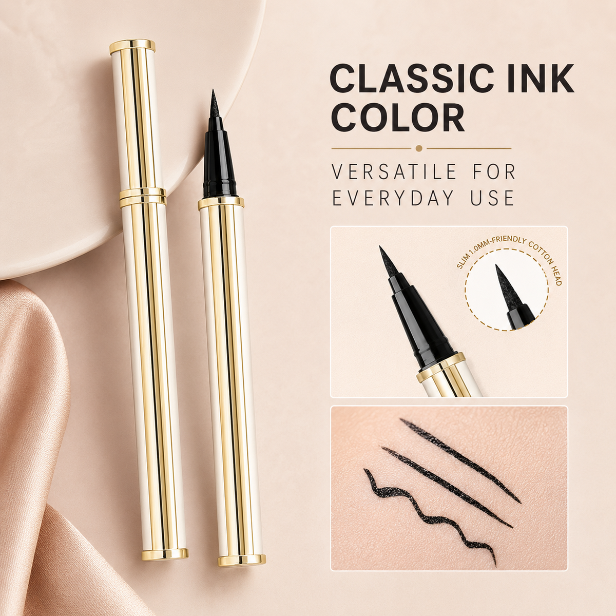 🔥Last Day Buy 1 Get 1 Free Each $9.99 Only🔥Waterproof Long Lasting Precision Eyeliner Pen