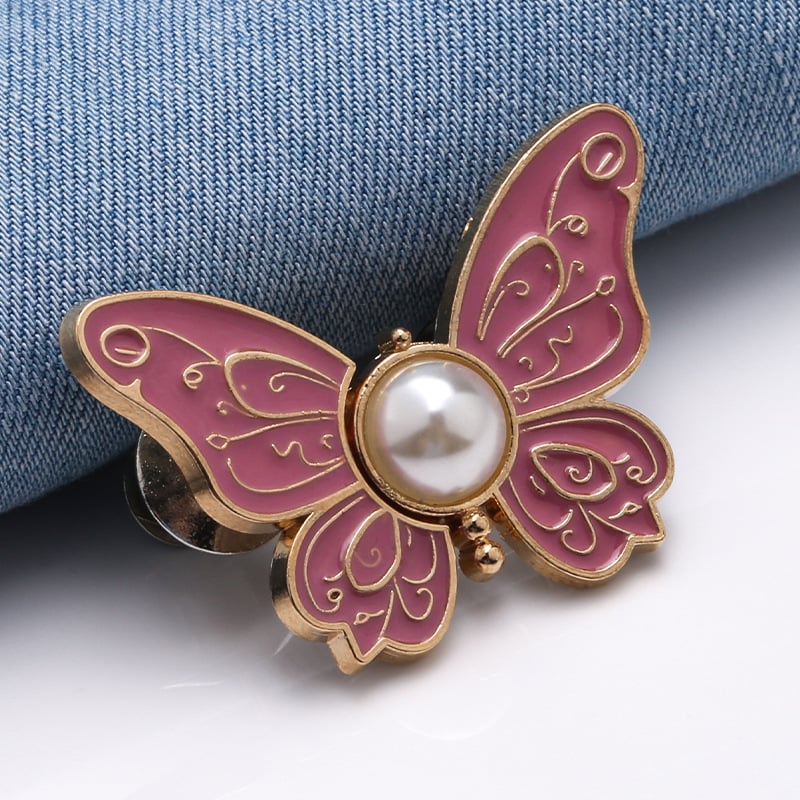 50% OFF🔥 LAST DAY SALE!🦋 No-Sew Butterfly Jean Clips – Instant Waist Adjuster for Jeans, Skirts & More 👖✨