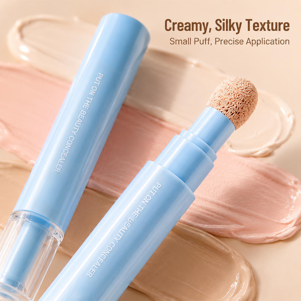 Limited Stock ⏰️Buy 1 Get 1 Free！ 24H Full-Coverage Concealer Pen – Lightweight & Blendable Formula