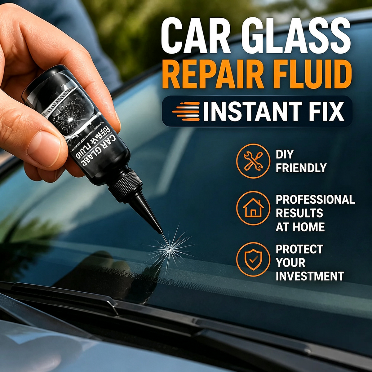 🔥Last Day 50% OFF🔥Fast-Acting Windshield Crack & Chip Repair Kit