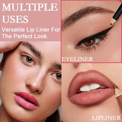 🎁 Buy 1 Get 1 Free | 12-Pc Matte Lip Liner Set 💄 Waterproof, Smudgeproof & Precise