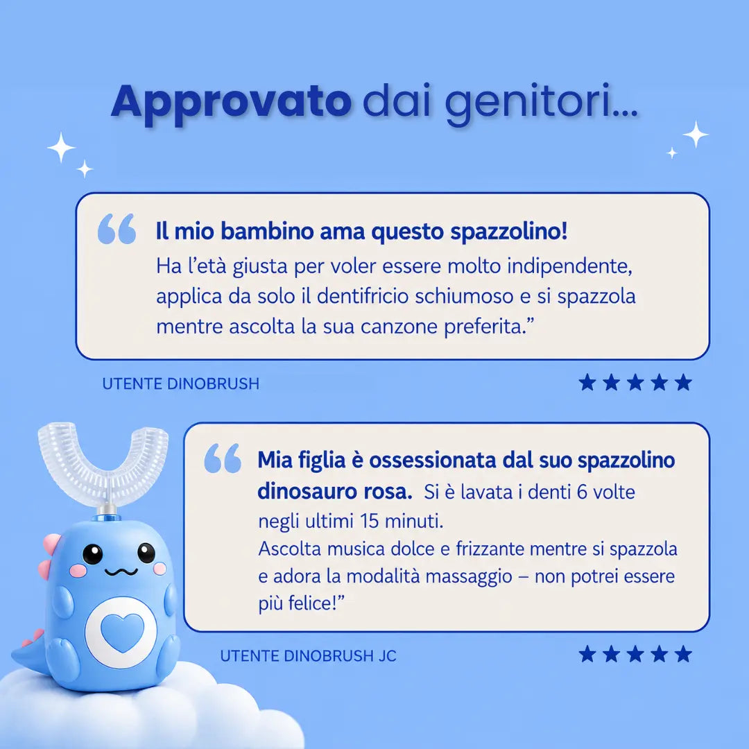 DinoBrush - Spazzolino elettrico per bambini