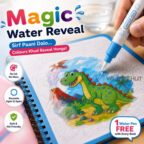 🎁 BUY 1 GET 1 FREE — Magic Water Coloring Book | 💧 Reusable, Mess-Free Fun