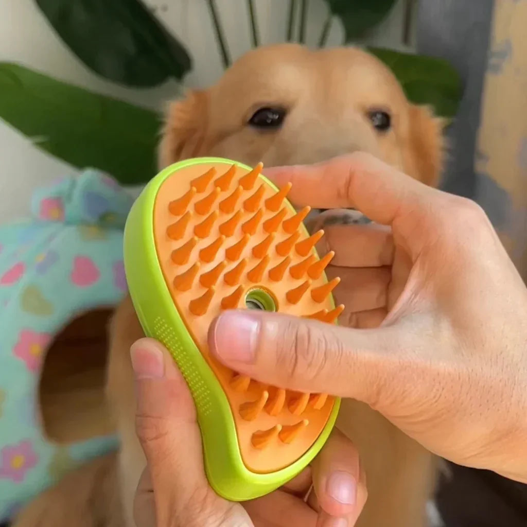 🔥 Last Day Buy 1 Get 1 Free – Only $14.99 Each! 🐾 One-Click Spray Pet Brush – Stop Shedding & Flying Fur Instantly