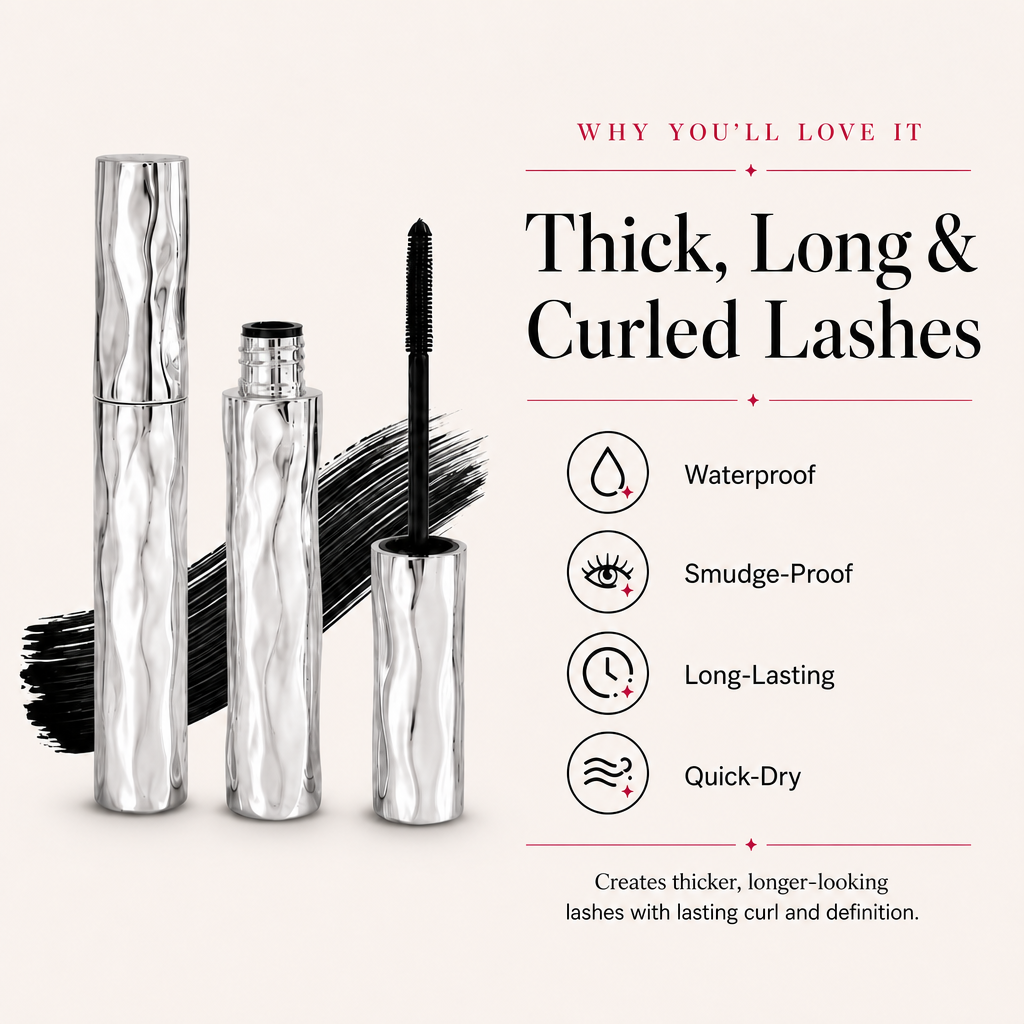 LAST DAY - BUY 1 GET 1 FREE✨Waterproof Curling & Lengthening Mascara