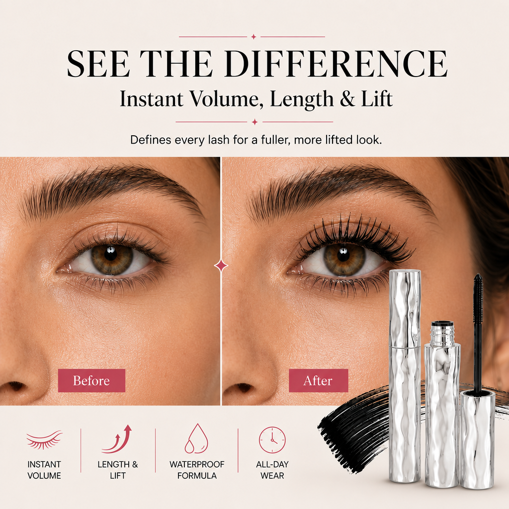 LAST DAY - BUY 1 GET 1 FREE✨Waterproof Curling & Lengthening Mascara