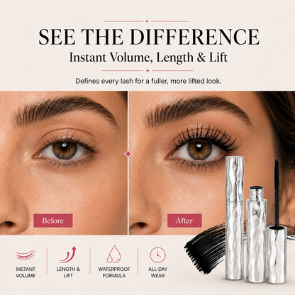 LAST DAY - BUY 1 GET 1 FREE✨Waterproof Curling & Lengthening Mascara