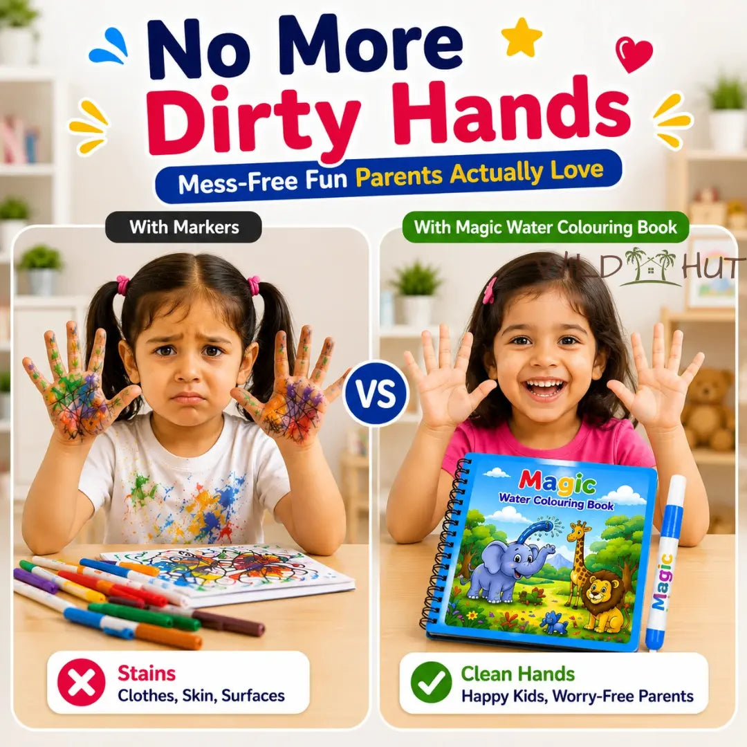 🎁 BUY 1 GET 1 FREE — Magic Water Coloring Book | 💧 Reusable, Mess-Free Fun