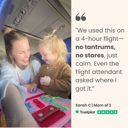 🔥50% OFF TODAY🔥Busy Board for Toddlers - Sensory Activity Book & Travel Learning Toy 🎨✈️