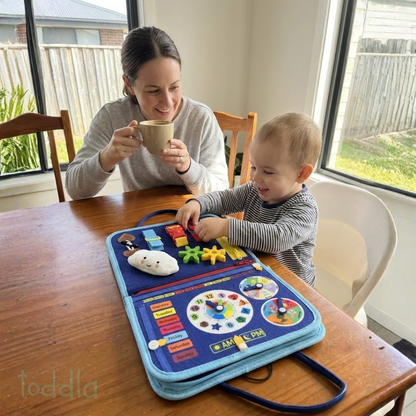 🔥50% OFF TODAY🔥Busy Board for Toddlers - Sensory Activity Book & Travel Learning Toy 🎨✈️