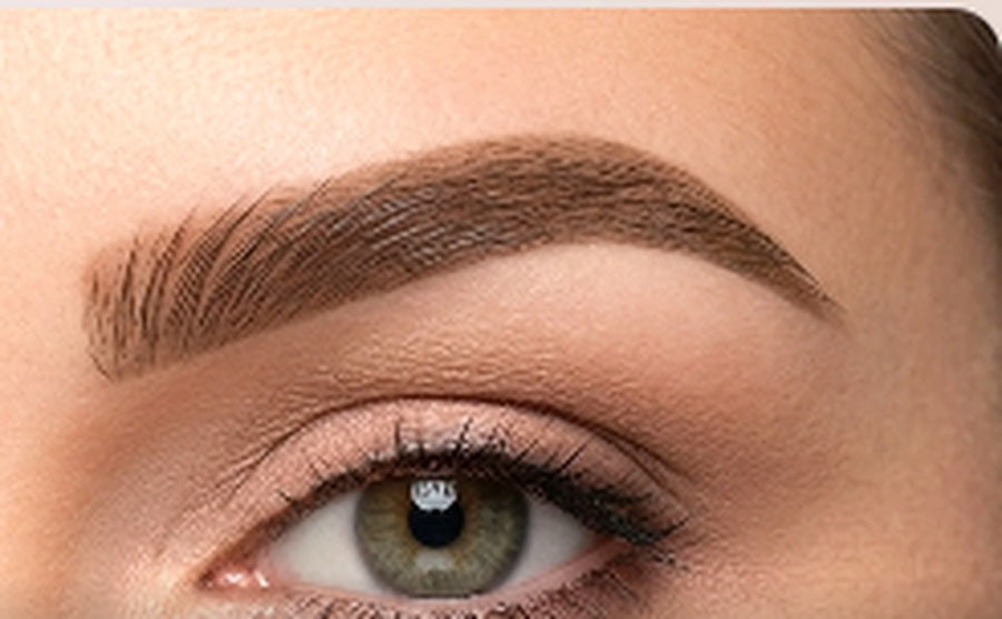 Brows after using eyebrow stamp