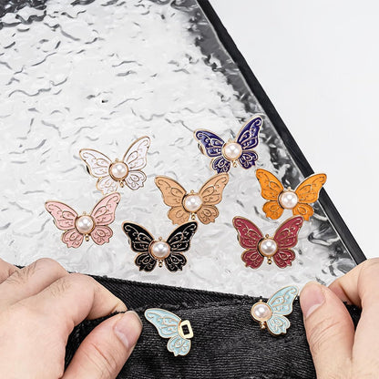 50% OFF🔥 LAST DAY SALE!🦋 No-Sew Butterfly Jean Clips – Instant Waist Adjuster for Jeans, Skirts & More 👖✨